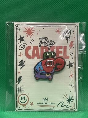 SpongeBob SquarePants Mr. Krabs PVC Rubber Hat Pin Collectible